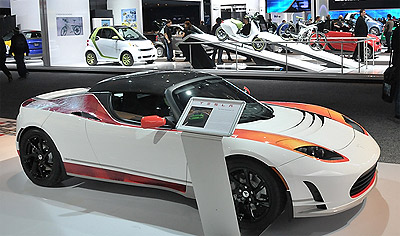 tesla electric sports car