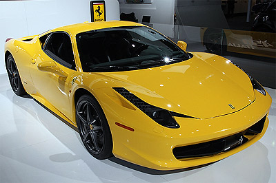 Yellow 458 Italia Car