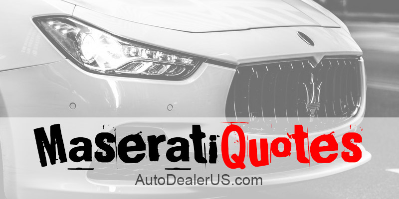 Maserati Car Quotes