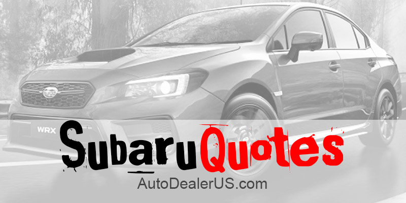 Subaru Car Quotes